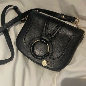 See by Chloe Hana Medium Leather Crossbody Bag in Black Gently Used